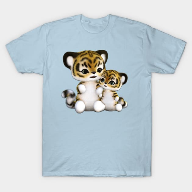 Two cute Tiger cats T-Shirt by AlondraHanley